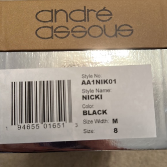 Andre Assous black slide sandals never worn. - Picture 5 of 5